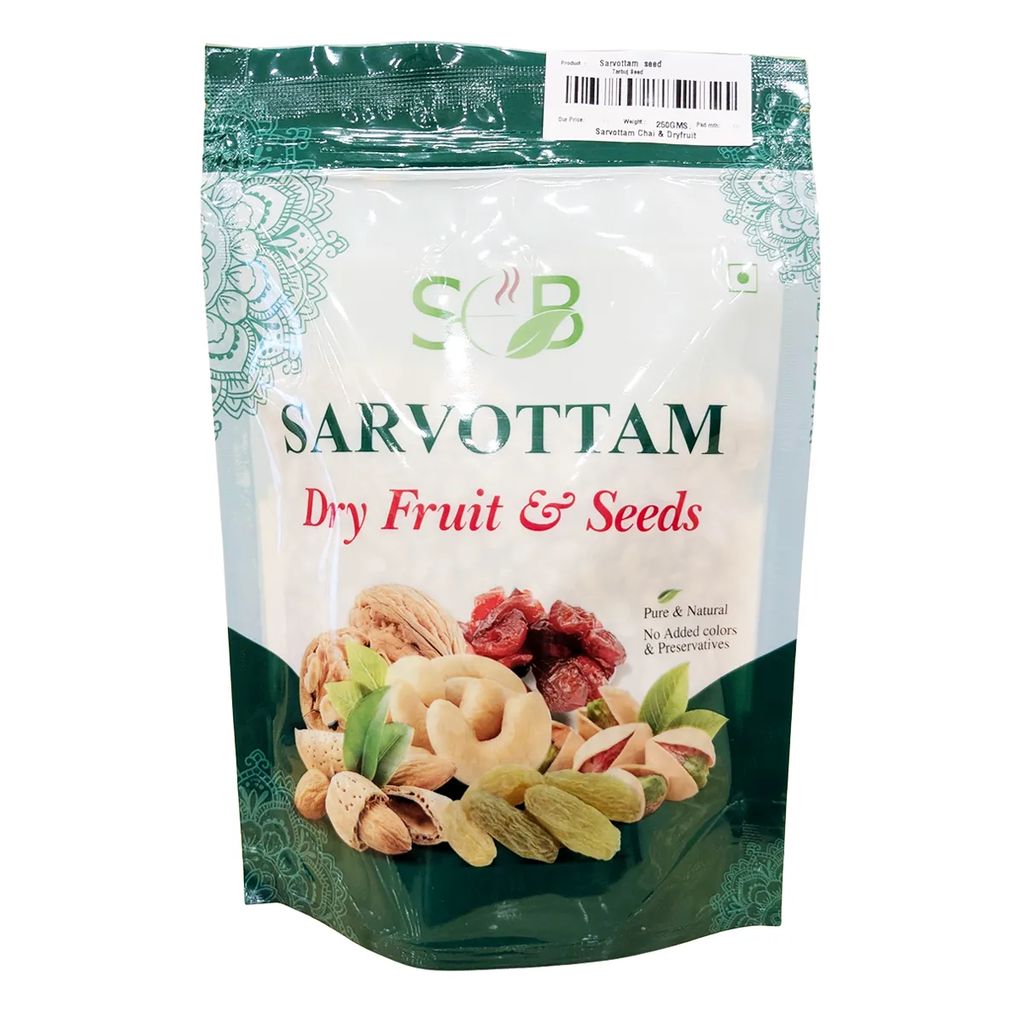 Sarvottam Watermelon Seeds Pack 250g | Premium Tarbuj Seeds | Rich in Protein, Magnesium & Healthy Fats | Crunchy Snack for Immunity & Heart Health