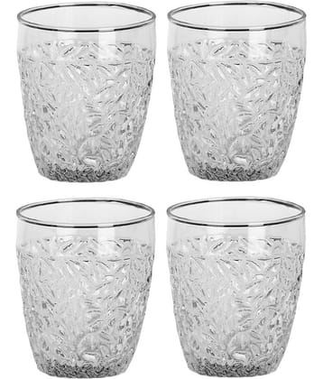 Afast Glass Whisky Glasses, Clear, Pack Of 4, 210 ml