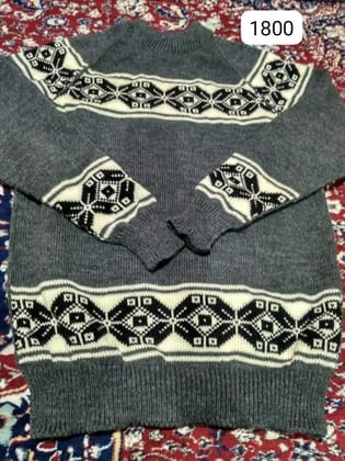 Gents black and white sweater