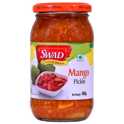 SWAD Delicious and Spicy Pack of Mango Pickles and Pickles and Chutney / Aam ka Achar - 400g| Mixed Pickles and Pickles and Chutney/ Mixed Achar - 400g - 400g Pack of 3
