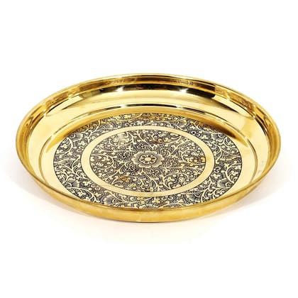 Brass Thali Embose Design (BCMAS117 D)