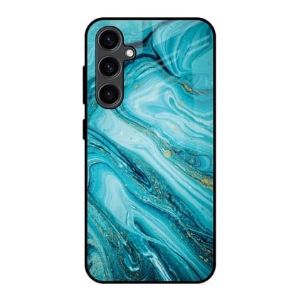 Ocean Marble Glass Case for Samsung Galaxy S23 FE 5G