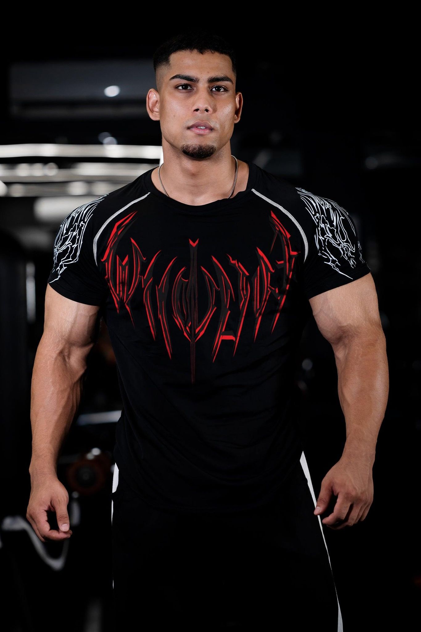 NIGHT WALKER ELITE COMPRESSION FIRE RED PRINT (SHADOW BLACK)-S