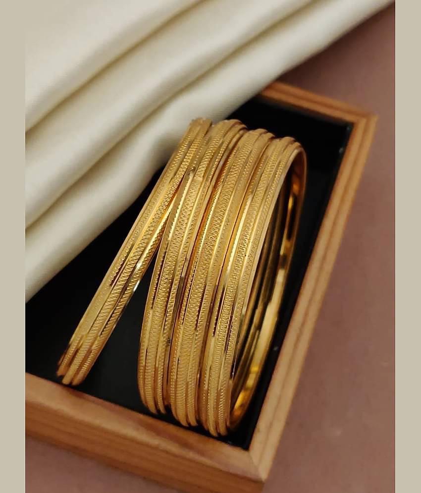 Shivay Fashion Gold Bangle Set ( Pack of 2 )