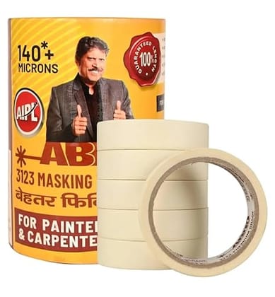 ADISON MASKING TAPE ROLLS PACK OF 6 ROLLS MULTI PURPOSE TAPE HIGH STRENGTH AND ADHESIVE PACK OF 6 MASKING TAPE WITH SUPER GLUE ADHESIVE STICKY BEST MASKING TAPE PACK OF 6 TAPES