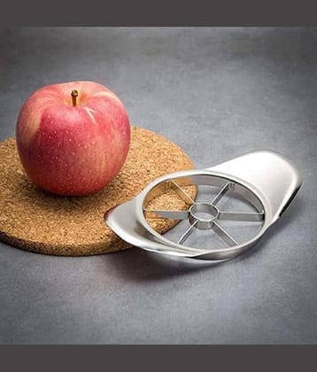 forral Silver Stainless Steel Fruit Apple Pear Easy Cut Slicer Cutter ( Set of 1 )