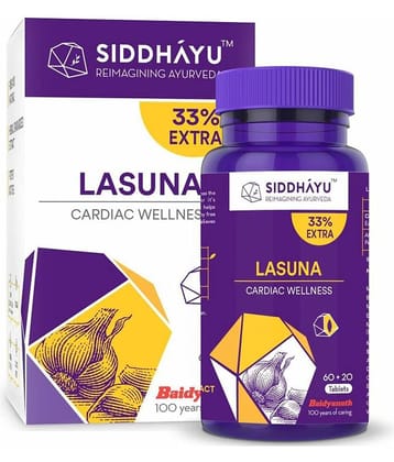 Siddhayu Lasuna Garlic Tablet (By Baidyanath) 60 + 20 Free Tablets
