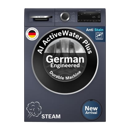 Bosch 10 kg 5 Star Front Load Fully Automatic Washing Machine, AI ActiveWater Plus, Iron Steam Assist, Anti-Stain & Allergy Plus, Inbuilt Heater, Dark Lake (WGA254ZPIN) Bosch 10 kg 5 Star Front Load Fully Automatic Washing Machine, AI ActiveWater Plus, I Bosch 10 kg 5 Star Front Load Fully Automatic Washing Machine, AI ActiveWater Plus, Iron Steam Assist, Anti-Stain & Allergy Plus, Inbuilt Heater, Dark Lake (WGA254ZPIN) Bosch 10 kg 5 Star Front Load Fully Automatic Washing Machine, AI ActiveWater Plus, I