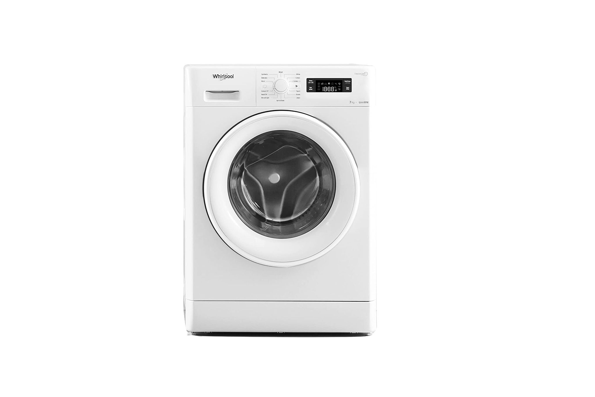 Whirlpool 7 kg Inverter Fully Automatic Front Load Washing Machine (Fresh Care 7112 (I), White, Inbuilt Heater) Whirlpool 7 kg Inverter Fully Automatic Front Load Washing Machine (Fresh Care 7112 (I), White, Inbuilt Heater) - White