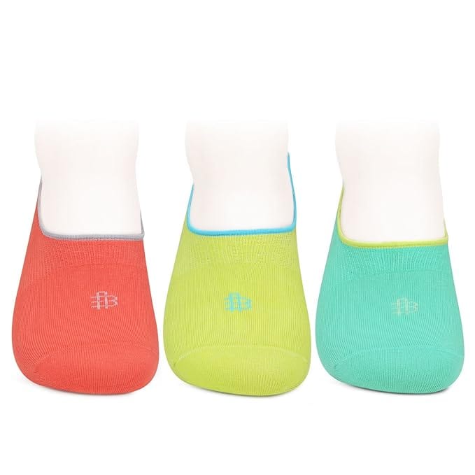 Unisex Cotton No Show Socks - Pack Of 3 M