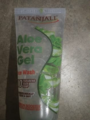 Patanjali aloe vera gel face wash 60ml