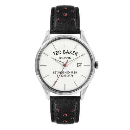 Ted Baker Men 40 mm Size Analog White Dial Watch- BKPLTS202-White