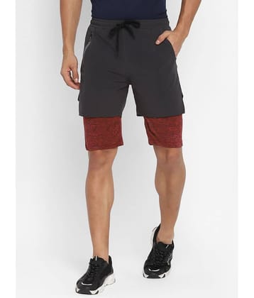 OFF LIMITS - Dark Grey Polyester Men's Running Shorts ( Pack of 1 )