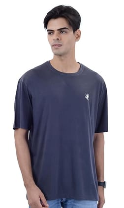 Miller Johnson Mens Cotton Oversized Graphic Print T-Shirt