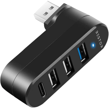 180 Degree 4 Port USB Hub
