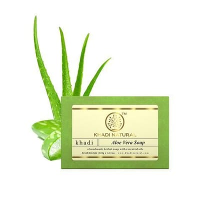 Khadi Natural Aloe Vera Soap, 125 gm Khadi Natural Aloe Vera Soap, 125 gm