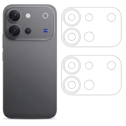 ISAAK Back Camera Lens Protector compatible for Vivo V80 (Pack of 2) ISAAK Back Camera Lens Protector compatible for Vivo V80 (Pack of 2)
