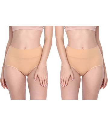 Flenzy Pack of 2 Cotton Women's Tummy Tucker ( Beige )