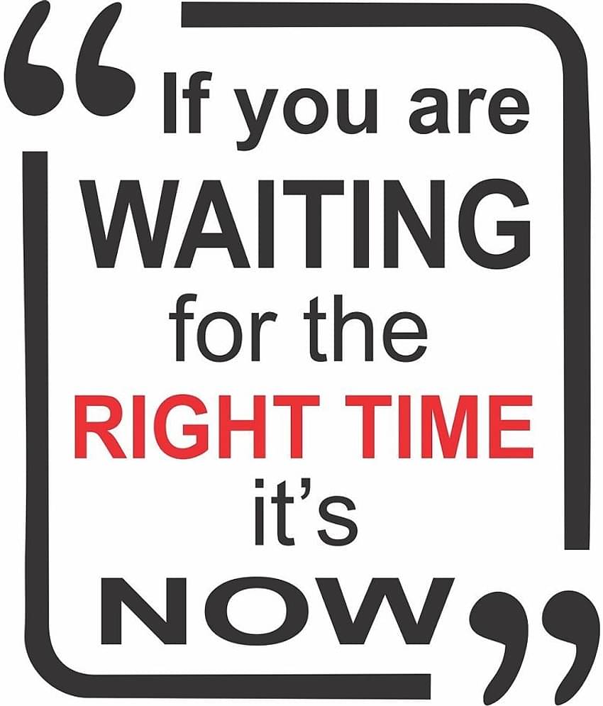 Asmi Collection Motivational Quotes Wall Sticker ( 48 x 40 cms )