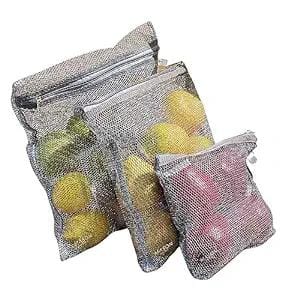 Estoreshouses Fridge Storage Bag - Set of 3