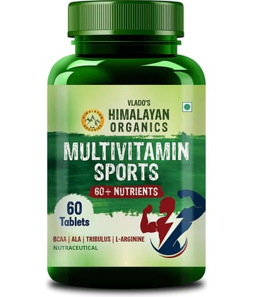 Vlado's Himalayan Organics Multivitamin Sports Tablets 60+ Nutrients for Brain, Eye, Muscle & Joint 60 No.s