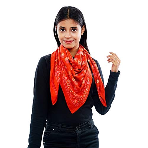 Eri Silk Printed Scarf Yellow