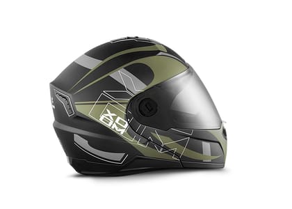 Flip Up Xoom Helmet Green Xl