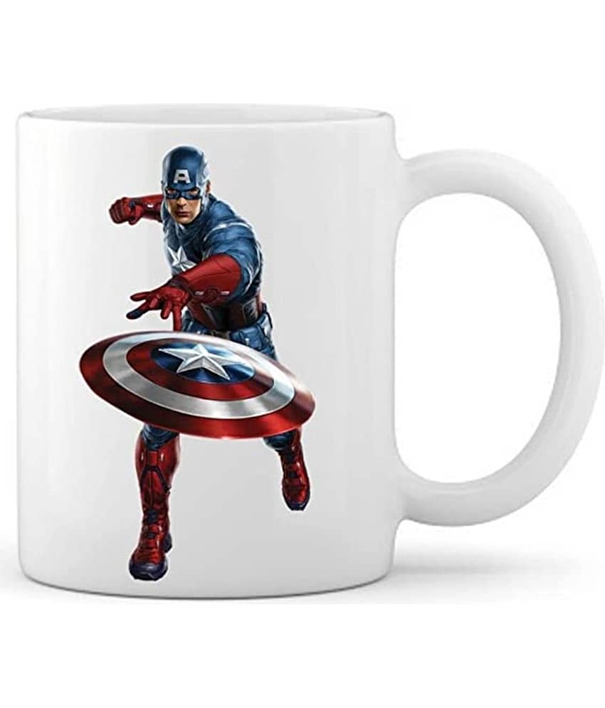 thriftkart - White Ceramic Coffee Mug ( Pack of 1 )