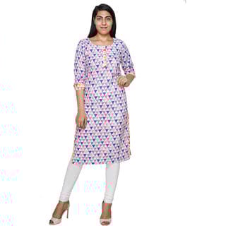 YES TEN Cotton check Kurti