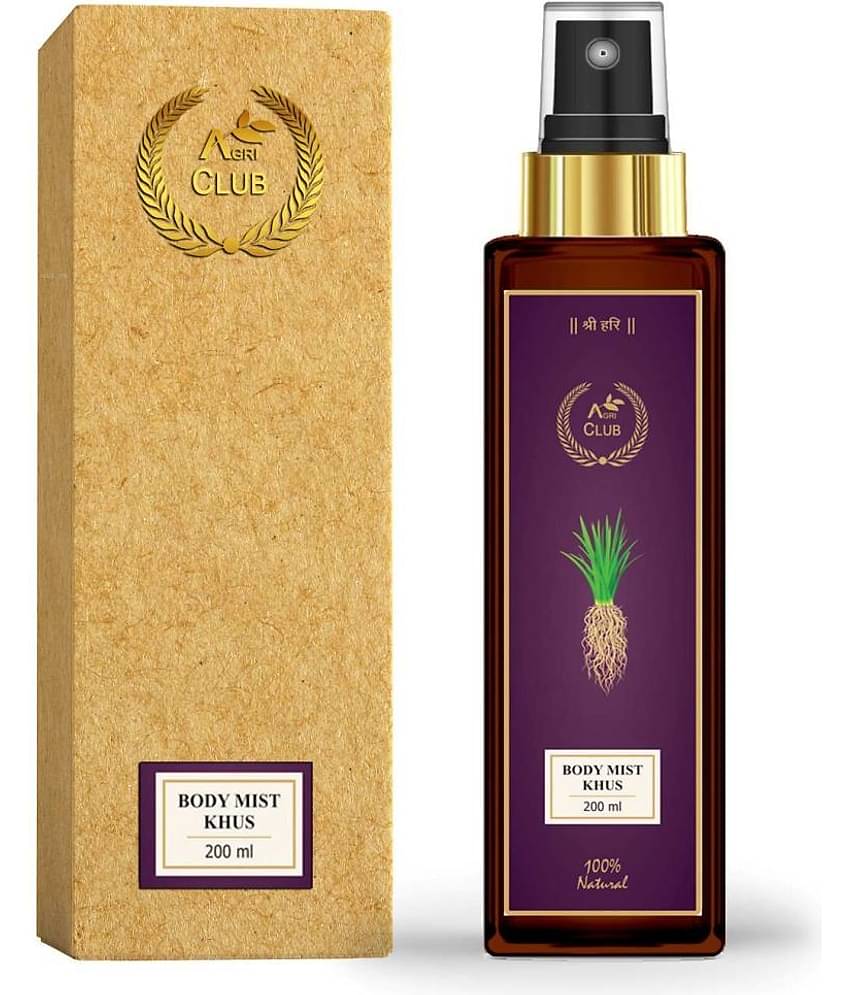 AGRI CLUB - Khus Body Mist For Men,Women 200 ml ( Pack of 1 )