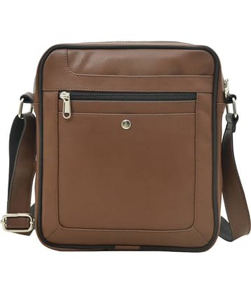 MATRICE 793 Brown P.U. Casual Messenger Bag