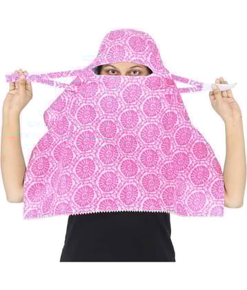 DEEPNYRA - LIVING STYLE - Pink Cotton Women's Scarf ( Pack of 1 )