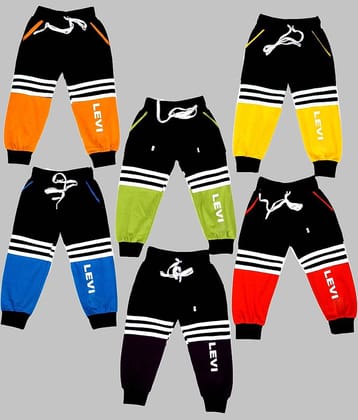 DIAMOND EXPORTER Pack of 6 Baby Boys Cotton Blend Trackpant ( Multicolor )