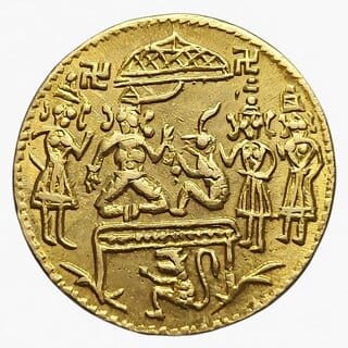 Ram Sita Rare India Gold-plated Ram Darbar old Fancy Collecting Coin Collection