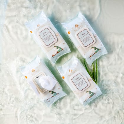 Neer 99.9% Water Baby Wipes Pack of 4