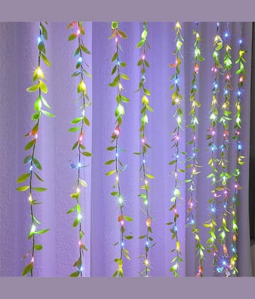 MIRADH Multicolor 3Mtr Curtain String Light ( Pack of 1 )