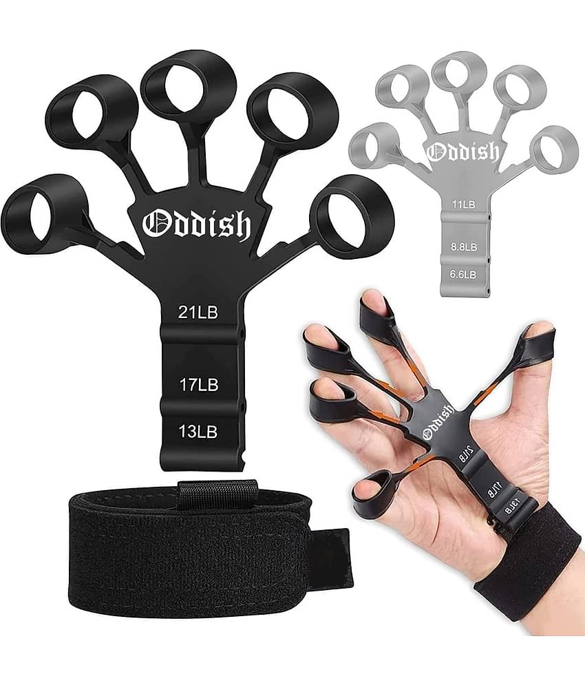 ODDISH New Finger Gripper- Strengthener for Climbing, Guitar, Forearm,Exerciser for Hand, Finger, and Wrist Muscles-Compact and Portable Finger Stretcher (NEW-FINGER GRIPPER)