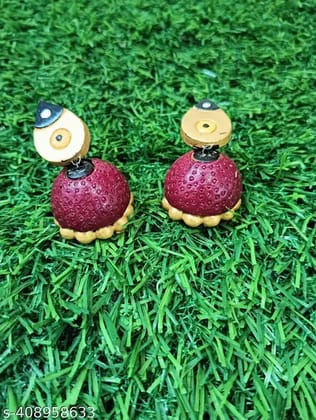 Ashavi's Terracotta Jhumka Earring for women and girls Ashavi's Terracotta Jhumka Earring for women and girls