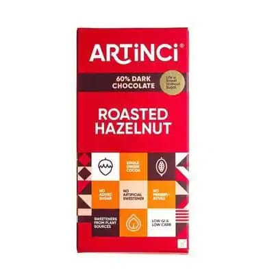 Roasted Hazelnut - Sugar Free Chocolate Bar - Vegan (50g)