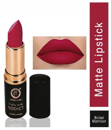 Colors Queen Matte Long Stay Lipstick Bridal Maroon 5 g
