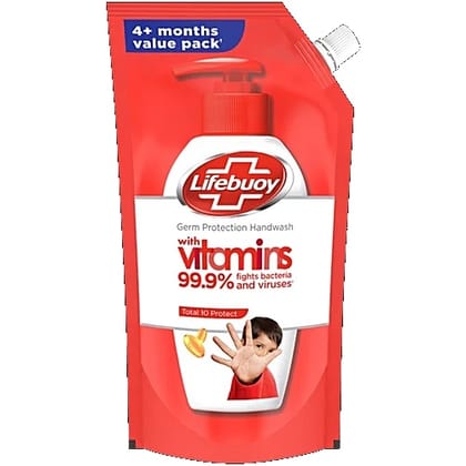 Lifebuoy Total 10 Protect Handwash, 675 ml Refill Pack