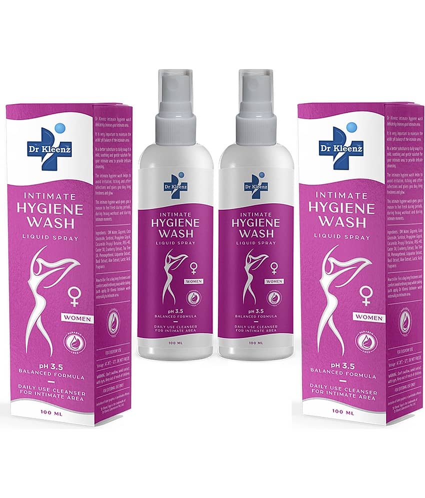 Dr Kleenz Hygiene Wash Intimate Cleansing Spray 200 mL Pack of 2