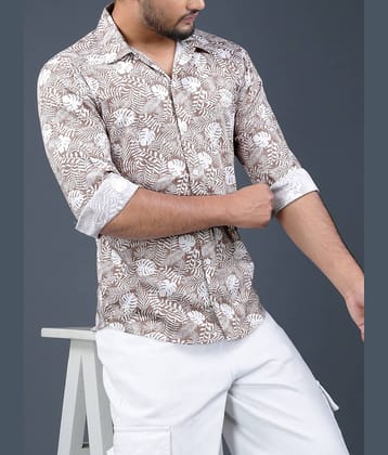 Eyebogler Polyester Regular Fit Self Design Full Sleeves Men's Mandarin Collar T-Shirt - Multicolor ( Pack of 1 )