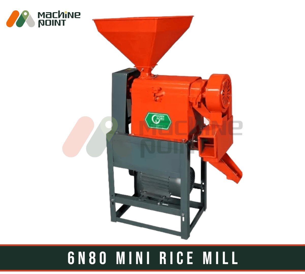 6N80 Mini Rice Mill with Motor