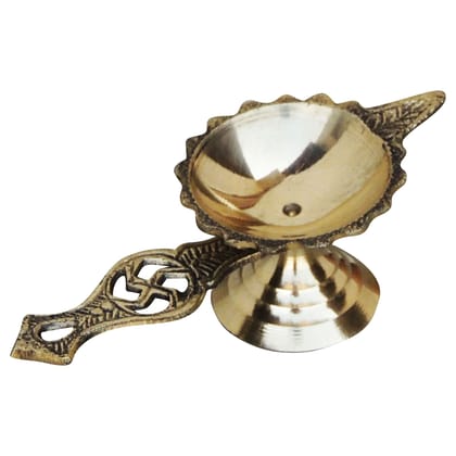Brass Swastic Deepak No. 1 (ZMAS144 B)