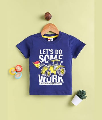 Mars Infiniti Pack of 1 Boys Cotton T-Shirt ( Blue )