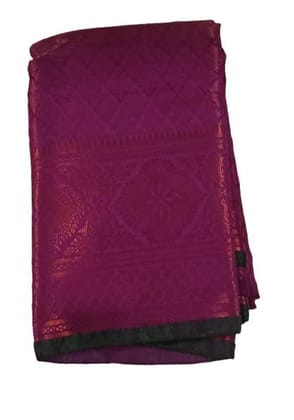 kuthampully kerala cotton silk saree with pink colour