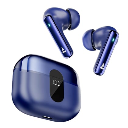 boAt Airdopes 121 Pro Plus,100H Battery,4Mics ENx,Low Latency,Fast Charge, LED Display, Stream Ad Free Music via App Support, Bluetooth in Ear Earbuds, TWS Ear Buds Wireless Earphones with mic (Blue) boAt Airdopes 121 Pro Plus,100H Battery,4Mics ENx,Low 
