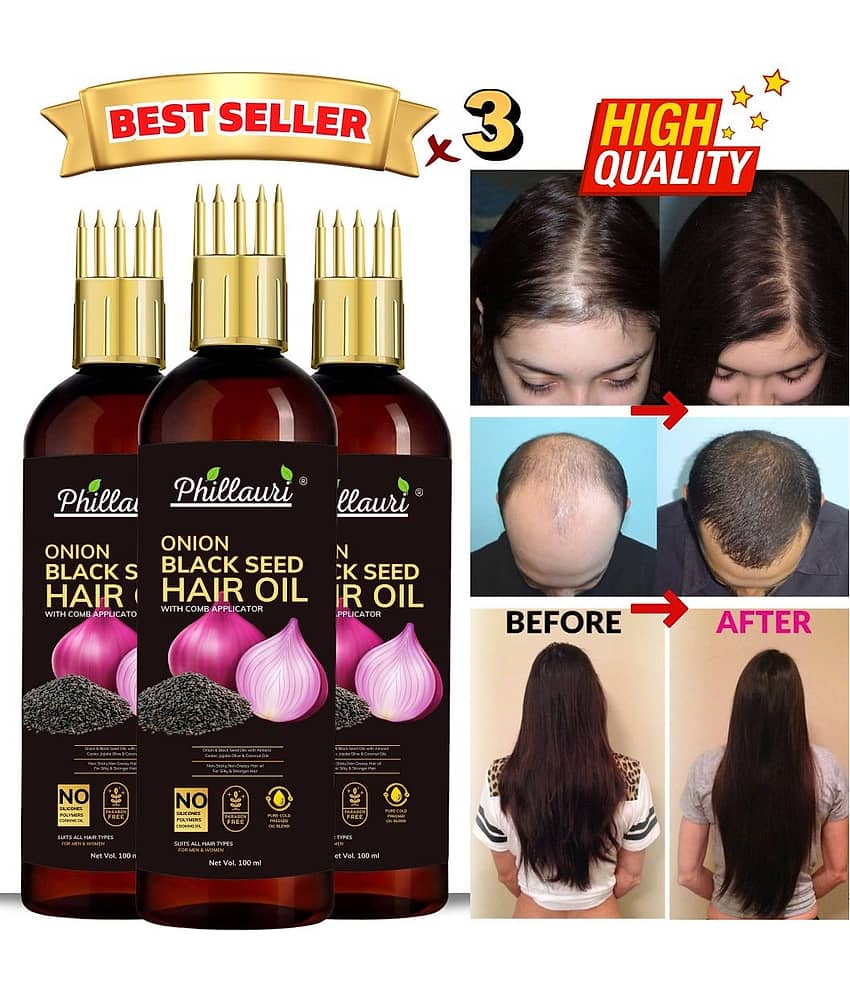 Phillauri - Anti Hair Fall Bhringraj Oil 300 ml ( Pack of 3 )