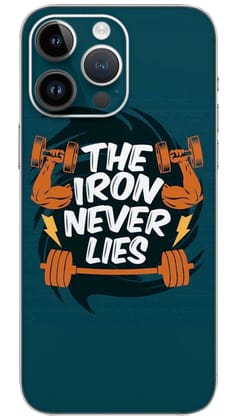 Iron Never Lies Gym quotes Mobile Skin Wrap  - QUOA0038
